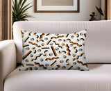 Voxa Abstract Reversible Indoor/Outdoor Lumbar Pillow