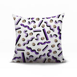 Voxa Abstract Reversible Indoor/Outdoor Square Pillow