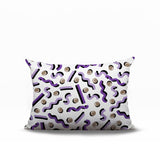 Voxa Abstract Reversible Indoor/Outdoor Lumbar Pillow