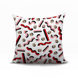 Voxa Abstract Reversible Indoor/Outdoor Square Pillow