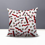 Voxa Abstract Reversible Indoor/Outdoor Square Pillow