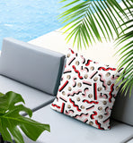 Voxa Abstract Reversible Indoor/Outdoor Square Pillow