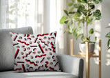 Voxa Abstract Reversible Indoor/Outdoor Square Pillow