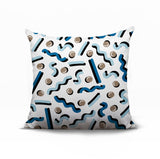 Voxa Abstract Reversible Indoor/Outdoor Square Pillow