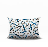 Voxa Abstract Reversible Indoor/Outdoor Lumbar Pillow