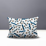 Voxa Abstract Reversible Indoor/Outdoor Lumbar Pillow