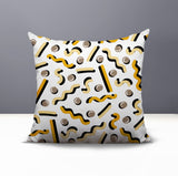 Voxa Abstract Reversible Indoor/Outdoor Square Pillow