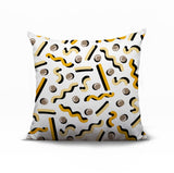 Voxa Abstract Reversible Indoor/Outdoor Square Pillow