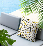 Voxa Abstract Reversible Indoor/Outdoor Lumbar Pillow