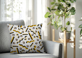 Voxa Abstract Reversible Indoor/Outdoor Square Pillow