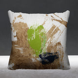 Wanda Abstract Reversible Indoor/Outdoor Square Pillow