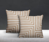 Waren Geometric Reversible Indoor/Outdoor Square Pillow