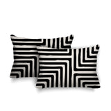 Waren Geometric Reversible Indoor/Outdoor Rectangular Pillow