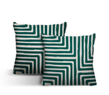 Waren Geometric Reversible Indoor/Outdoor Square Pillow
