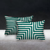 Waren Geometric Reversible Indoor/Outdoor Rectangular Pillow