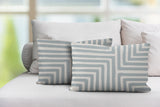 Waren Geometric Reversible Indoor/Outdoor Rectangular Pillow