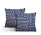 Waren Geometric Reversible Indoor/Outdoor Square Pillow