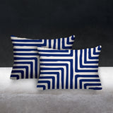 Waren Geometric Reversible Indoor/Outdoor Rectangular Pillow