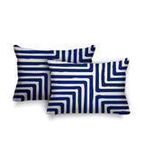 Waren Geometric Reversible Indoor/Outdoor Rectangular Pillow