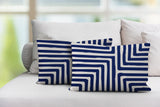 Waren Geometric Reversible Indoor/Outdoor Rectangular Pillow