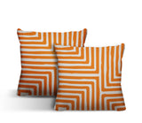 Waren Geometric Reversible Indoor/Outdoor Square Pillow
