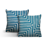 Waren Geometric Reversible Indoor/Outdoor Square Pillow