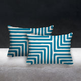 Waren Geometric Reversible Indoor/Outdoor Rectangular Pillow