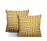 Waren Geometric Reversible Indoor/Outdoor Square Pillow
