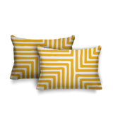 Waren Geometric Reversible Indoor/Outdoor Rectangular Pillow
