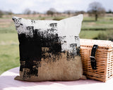 Wes Abstract Reversible Indoor/Outdoor Square Pillow