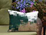 Wes Abstract Reversible Indoor/Outdoor Rectangular Pillow
