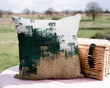 Wes Abstract Reversible Indoor/Outdoor Square Pillow