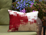 Wes Abstract Reversible Indoor/Outdoor Rectangular Pillow