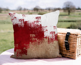 Wes Abstract Reversible Indoor/Outdoor Square Pillow