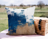 Wes Abstract Reversible Indoor/Outdoor Square Pillow