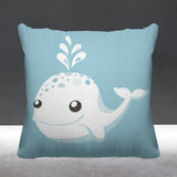 Whally Reversible Throw Square Pillow