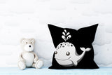 Whally Reversible Throw Square Pillow