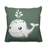 Whally Reversible Throw Square Pillow