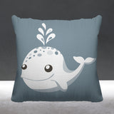 Whally Reversible Throw Square Pillow