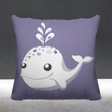 Whally Reversible Throw Square Pillow