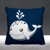 Whally Reversible Throw Square Pillow