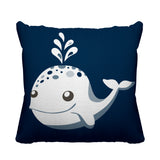 Whally Reversible Throw Square Pillow