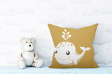 Whally Reversible Throw Square Pillow