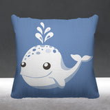 Whally Reversible Throw Square Pillow