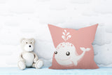 Whally Reversible Throw Square Pillow