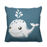 Whally Reversible Throw Square Pillow
