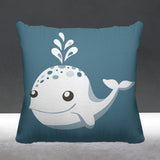 Whally Reversible Throw Square Pillow