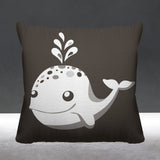 Whally Reversible Throw Square Pillow