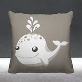 Whally Reversible Throw Square Pillow