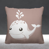 Whally Reversible Throw Square Pillow